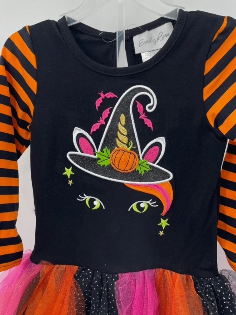 Emily Rose Girl's Fall Halloween Cat Unicorn Tutu Tunic Legging Set Size 4T New